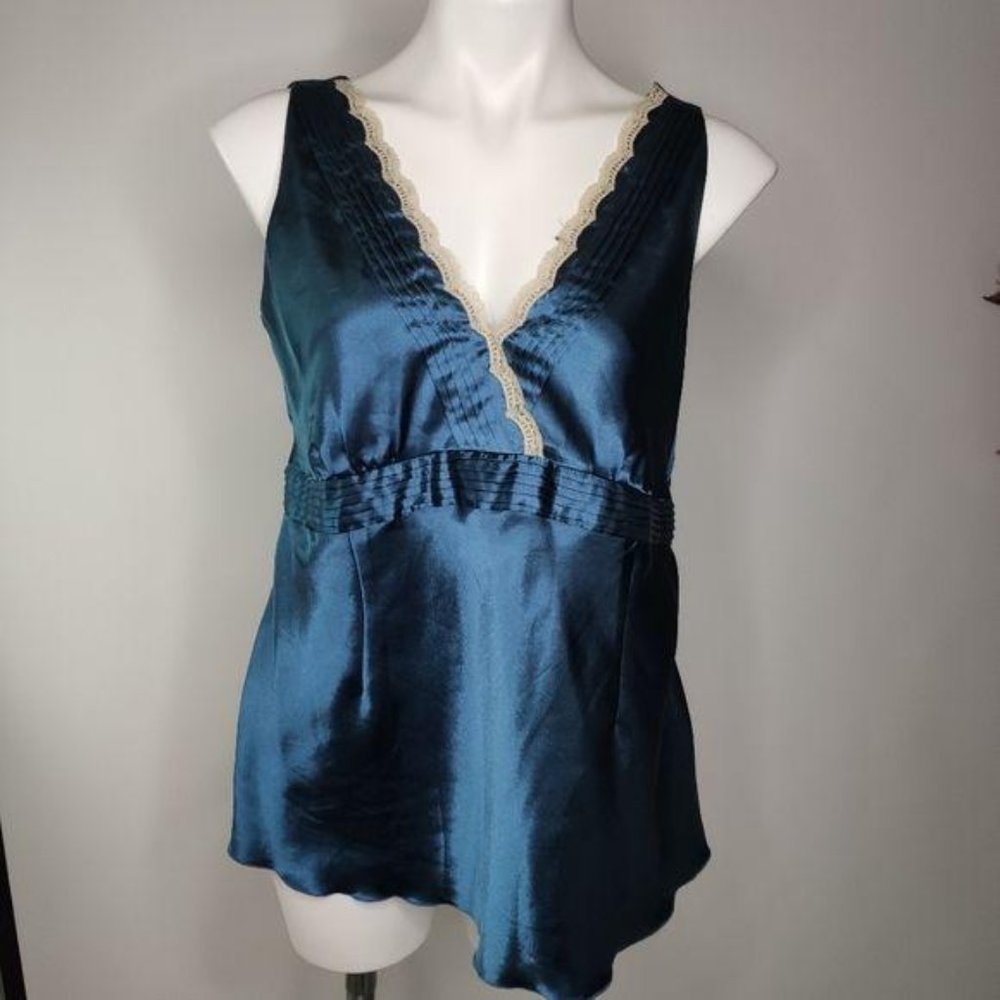 Duo Maternity Sleeveless V Neck Blouse Medium